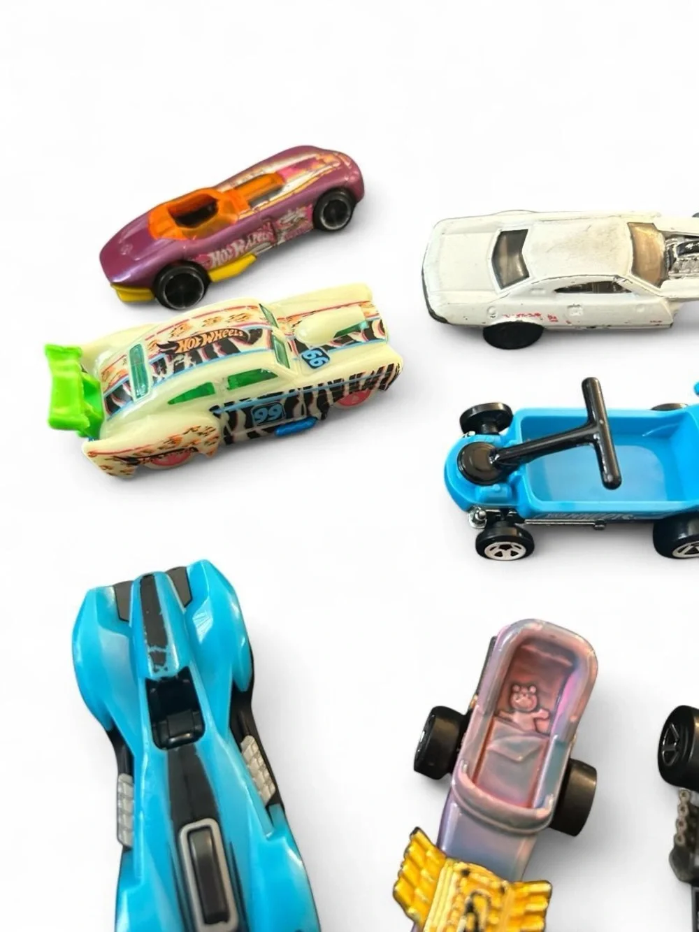 Hot Wheels Loose Lot of 16 - Porsche, Mustang, Rocket League Octane, Radio Flyer